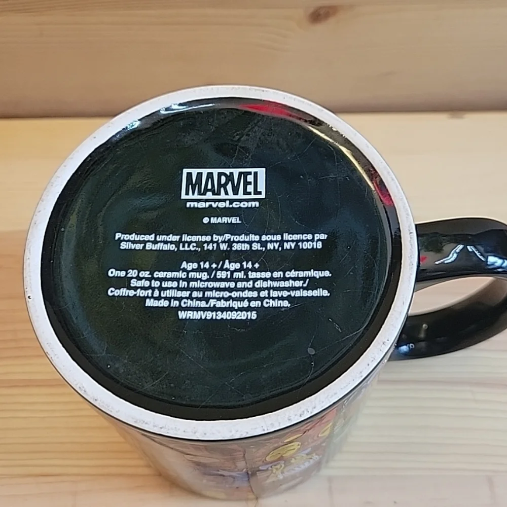 Marvel Comics Ceramic Coffee Mug 20 oz Superheroes Microwave Dishwasher Safe
